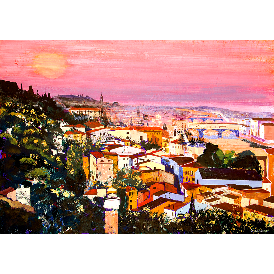 Sunset in Florence Greeting Card